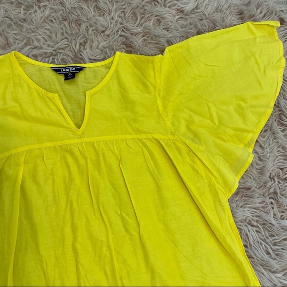 Land’ Ends Yellow Coverup Dress Girl Size XL - Picture 4 of 9